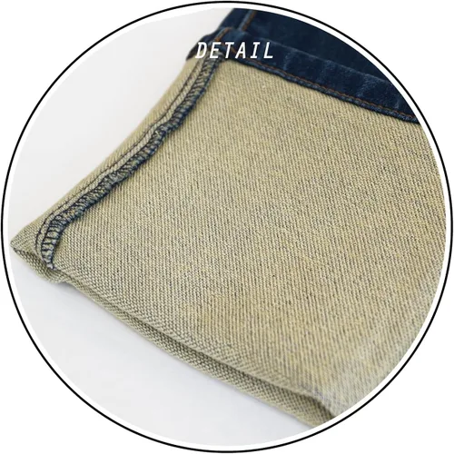 Miniatura 3 de Ethanol Pantalones de mezclilla súper cómodos, rectos, tejido elástico de elastano con cinco bolsillos.