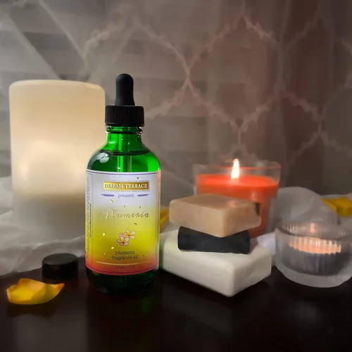 Miniatura 3 de Plumeria DREAM TERRACE Aceite de fragancia con un gotero de vidrio para difusor, fabricado en los Estados Unidos, (paquete de 1), aceite de fragancia