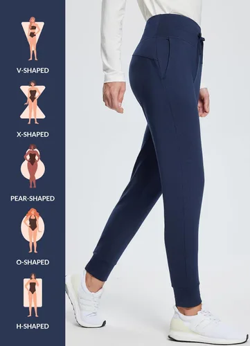 Miniatura 3 de BALEAF Pantalones deportivos con forro polar para mujer, pantalones de senderismo de cintura alta, resistentes al agua, pantalones térmicos de esquí