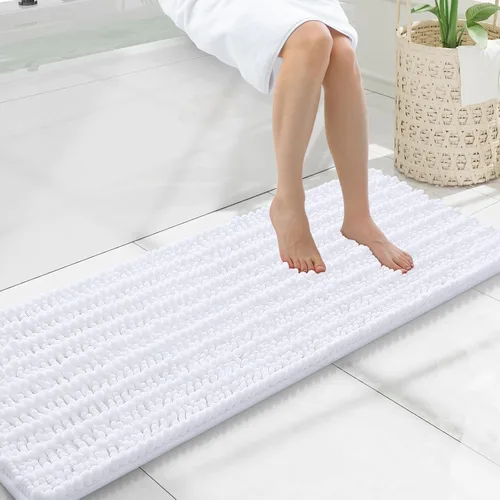 Miniatura 249 de Smiry Alfombras de Baño 24x16 pulgadas, Alfombras de Baño de Chenilla Extra Suaves y Absorbentes, Respaldo de Goma Antideslizante, Lavable a Máquina