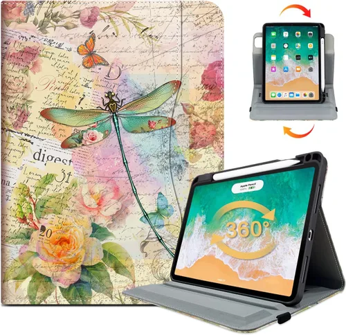 Miniatura 17 de Vimorco Estuche de Cuero para iPad Air 4ª/5ª 10.9, para iPad Air 11 6ª M2, para iPad Pro 11 pulgadas 4ª/3ª/2ª/1ª Generación, Soporte para Lápiz, Asa