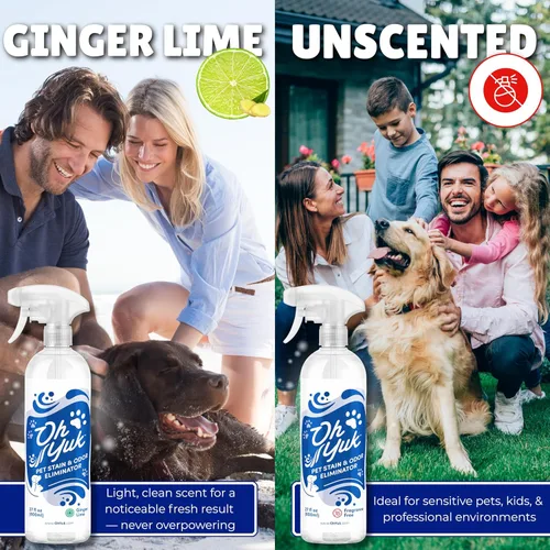 Miniatura 8 de Oh Yuk Probiotics - Eliminador de olores de mascotas y espray removedor de manchas – Eliminador de olores de orina y excremento de perros y gatos