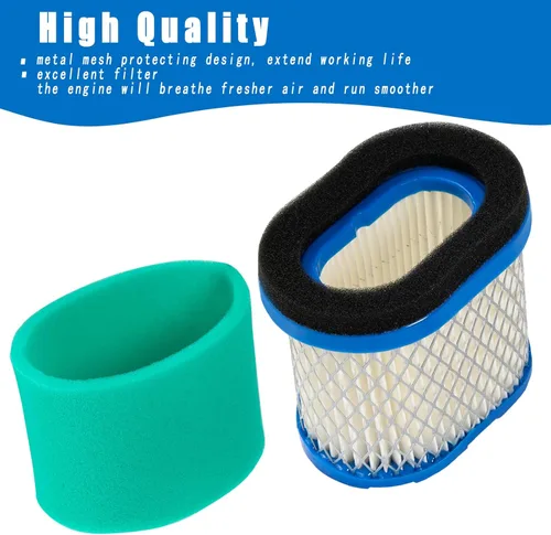 Miniatura 6 de Paquete de 2 filtros de aire 697029 con filtro de aire 273356S de repuesto para filtro de aire BS 498596 498596S 697029 697029S 690610, compatible