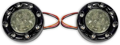 Miniatura 2 de Custom Dynamics ProBEAM Rear 1157 Bullet Ringz Negro/Rojo