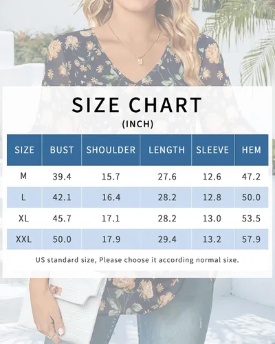 Miniatura 5 de VALOLIA Blusas de manga 34 para mujer, blusas elegantes y casuales de negocios de doble capa