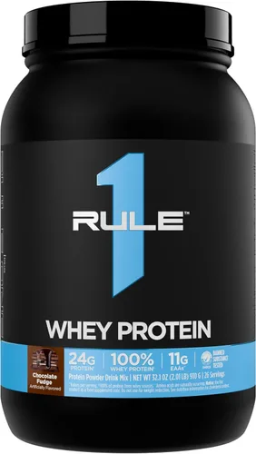 Miniatura 16 de Rule 1 Proteins Proteína de suero – 0.85 oz de proteína de acción rápida de fuentes de suero de leche con EAA y BCAA naturales para la recuperación