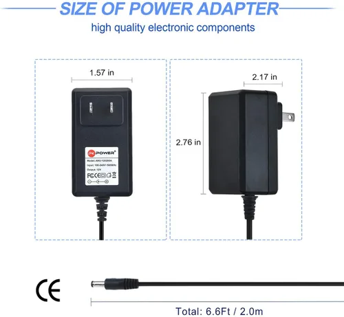 Miniatura 5 de PK Power - Cargador adaptador de CA de 12 V para Yamaha EZ, DD, YPG, DGX, YPT y teclado portátil Series y P Digital Piano (PA130 PSR-E403 EZ-AG)