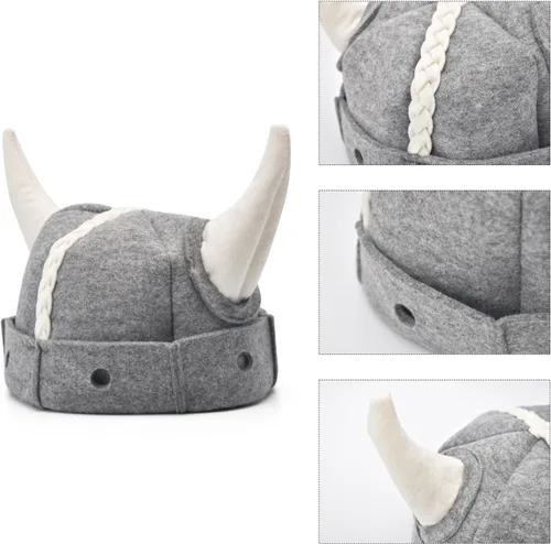 Miniatura 6 de Sombrero de sauna Halsa, gorro de sauna natural de lana hecho a mano para hombres y mujeres, ecológico, transpirable, talla única para spa, sala