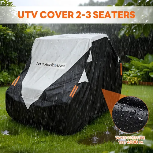 Miniatura 8 de Neverland Cubierta UTV impermeable 300D resistente 2-3 plazas/4-6 plazas 4 puertas lado a lado, protección para todo tipo de clima, compatible