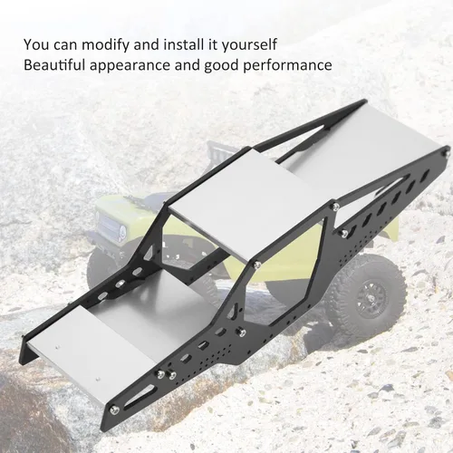 Miniatura 4 de Marco de coche RC, jaula de rodillo de aleación de aluminio duradera para entusiastas de modelos a escala 1/24 y aficionados a las carreras