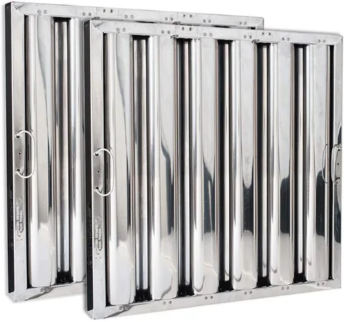 Kleen-Gard Filtro de campana de cocina comercial de acero inoxidable, filtro de grasa para campanas de escape de cocina de restaurante, 16 pulgadas