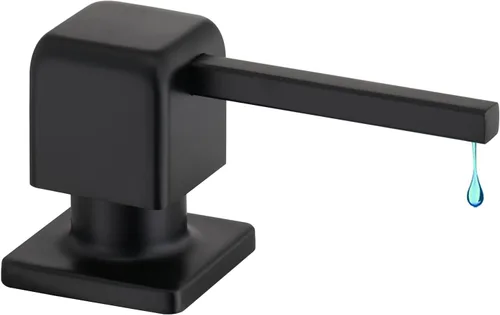 Miniatura 9 de CREA Dispensador de jabón de cocina, dispensador de jabón para encimera para fregadero de cocina, dispensador de jabón integrado negro