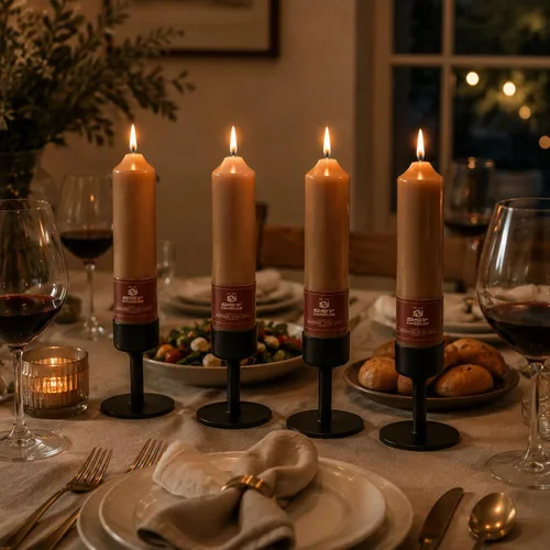 Miniatura 6 de Velas cónicas cortas de 5 pulgadas, hechas a mano, sin perfume, juego de 4 velas cónicas en espiral trenzadas para decoración del hogar y bodas
