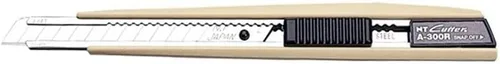 Miniatura 8 de NT Cutter - Cuchillo multiusos de agarre de aluminio fundido a presión de serie Premium Evolution PMG con bloqueo automático, hoja negra extra