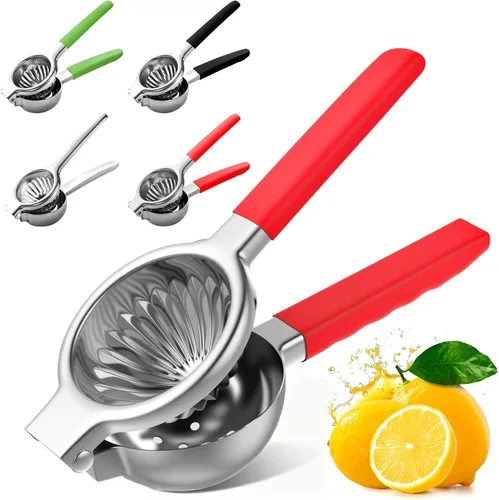Miniatura 15 de Lemon Squeezer Large, Lemon Squeezer Juicer Stainless Steel, Heavy Duty Manual Citrus Juicer Hand Press, Kitchen Tools Lime Squeezer Bar Tool, Easy