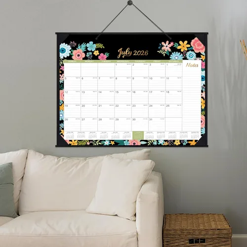 Miniatura 8 de Calendario de escritorio 2026, calendario de escritorio grande 2026, enero 2026 a diciembre de 2026, 22 x 17 pulgadas, 12 meses, protectores