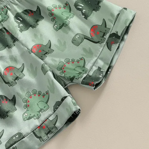 Miniatura 118 de Conjunto de pijama de manga larga con botones para niña pequeña, conjunto de ropa de dormir