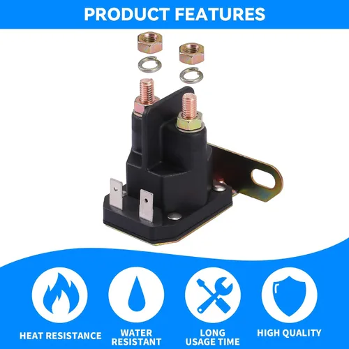 Miniatura 5 de Stylemafia Solenoide de arranque compatible con John Deere AM138068 MTD 725-04439, apto para tractor cortacésped John Deere MTD Cub Cadet