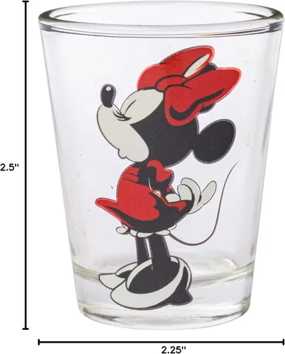 Miniatura 9 de Silver Buffalo Disney Minnie Mouse Poses - Paquete de 4 mini gafas, 1.5 onzas