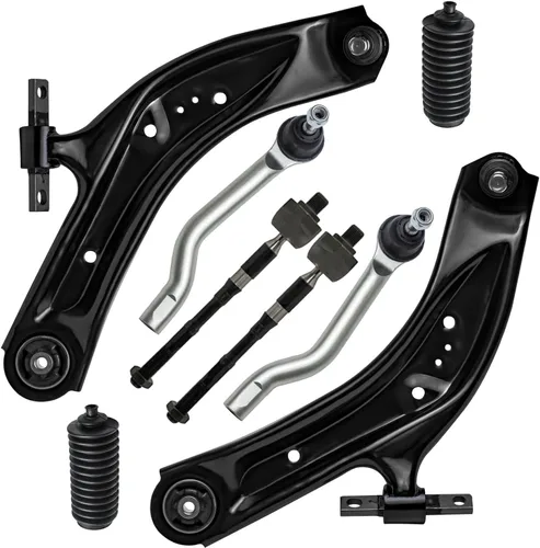 Miniatura 214 de Detroit Axle - Kit de brazos de control de extremo delantero de 8 piezas para Dodge Dakota 00-04, Durango 00-03, 4 brazos de control superior e