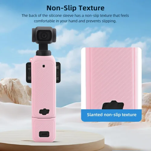 Miniatura 5 de Funda de silicona Pocket 3 para DJI Osmo Pocket 3, Estuche Protector Protector de Lente Manga Resistente a Arañazos Compatible con DJI OSMO Pocket 3