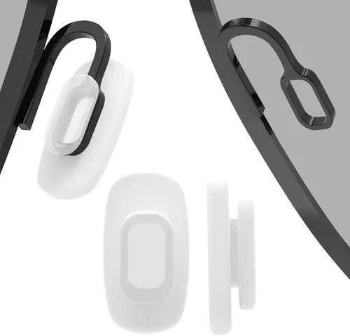 5 pares de almohadillas de nariz de repuesto deslizantes para la nariz, piezas cuadradas de silicona para la nariz, protectores para lentes, lentes