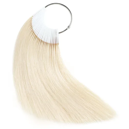 Miniatura 15 de Muestras de cabello para probar color, gris natural, cabello humano natural real, 30 hebras por paquete, 8 pulgadas