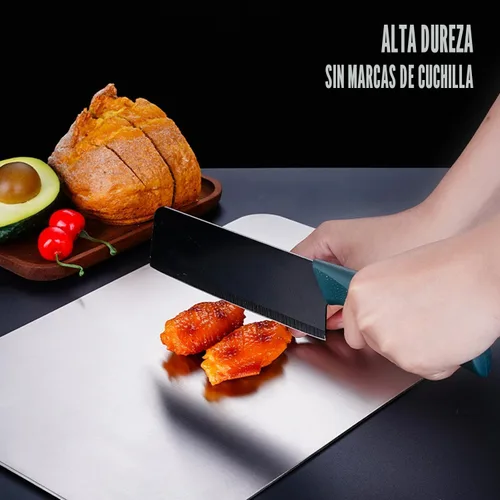 Miniatura 6 de Tabla de Corte de Titanio - Nueva Mejora 2025 Tablas de Corte 100% Puras de Titanio para Cocina, Doble Cara, No Tóxica, Titanware, Tabla de Corte