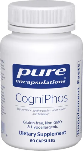 Pure Encapsulations CogniPhos - Acetyl-L-Carnitine Supplement with Cognizin Citicoline & Phosphatidylserine - Supports Memory & Positive Mindset -
