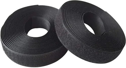 Miniatura 2 de Tiras de gancho y bucle de 1 pulgada de ancho (0.984 in) de 5 yardas, cinta entrelazada, cinta de gancho y bucle para ropa, manualidades de costura