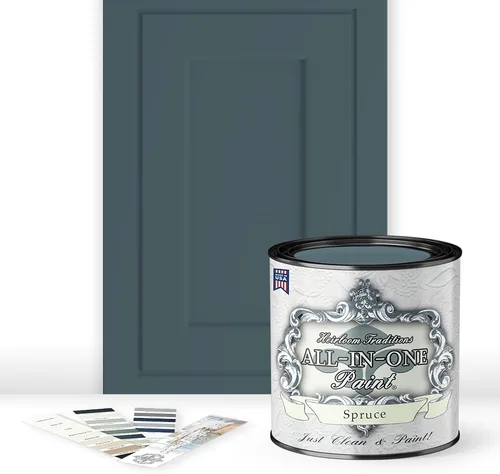 Miniatura 40 de Pintura TODO EN UNO, Abbey (gris cálido), Muestra de 8oz - Pintura duradera para gabinetes y muebles. Imprimación y capa superior incorporadas,