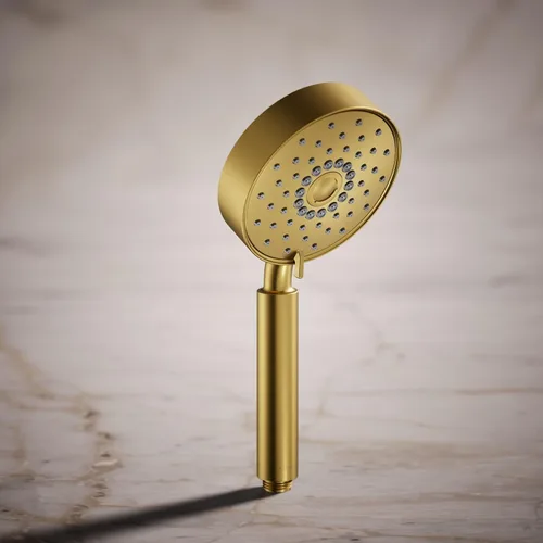 Miniatura 2 de KOHLER 22166-2MB Purist - Ducha de mano con cuatro funciones, cabezal de ducha de mano con 3 ajustes de pulverización, 2.5 GPM, latón moderno Latón