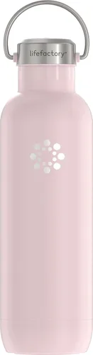 Miniatura 24 de Lifefactory Botella deportiva aislada al vacío de acero inoxidable de 16 onzas, mezclilla oscura