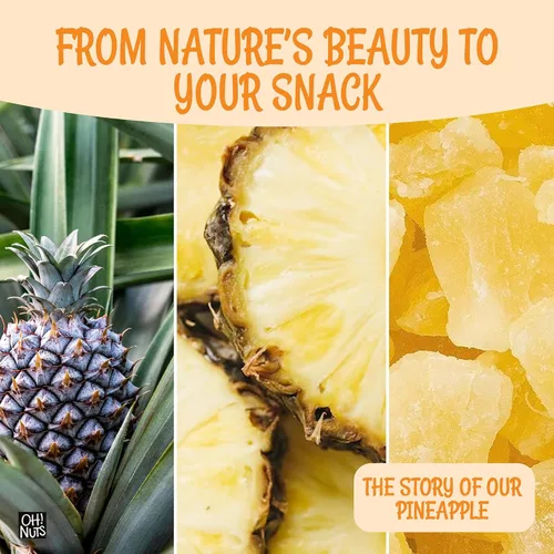 Miniatura 6 de Oh! Nuts Trozos de piña seca - Piña seca - Fruta seca de piña - 1 libra - Fruta deshidratada con menos azúcar añadido