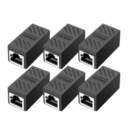 Miniatura 16 de 10 PCS Acopladores RJ45 Impermeables IP68, Acoplador Ethernet de Cobre Puro Blindado, Conector de Cable LAN Impermeable IP68 para Exteriores
