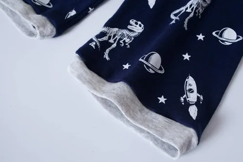 Miniatura 7 de Dolphin&Fish Pijamas de algodón para niños, conjunto de pantalones cortos de verano para niños, ropa de dormir