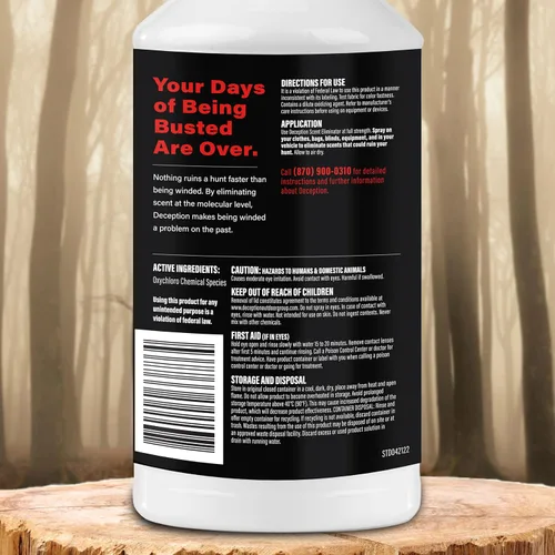 Miniatura 8 de Spray de campo de caza, botella de caza eliminadora de aroma de 32 onzas, cazadores seguros para la ropa, sin olor, para caza, control de olores