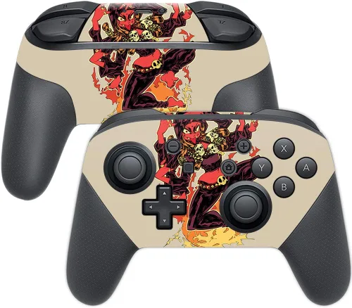 Miniatura 13 de MightySkins Skin compatible con Nintendo Switch Pro Controller - Alien Battle Funda protectora de vinilo duradera y única Fácil de aplicar