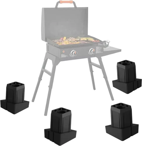 Paquete de 4 equilibradores para soporte de plancha Blackstone, se adapta a la plancha de mesa de 22 pulgadas/17 pulgadas, asegura que las patas