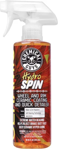 Chemical Guys HydroSpin - Recubrimiento cerámico para ruedas y llantas y spray detallador rápido - Spray de 16 oz que protege ruedas, llantas y