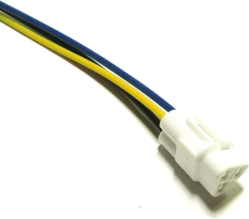 Miniatura 5 de iJDMTOY Adaptadores hembra de entrada de faro delantero con forma de triángulo de 3 pines con cable de 4 pulgadas compatible con Yamaha 2002-06
