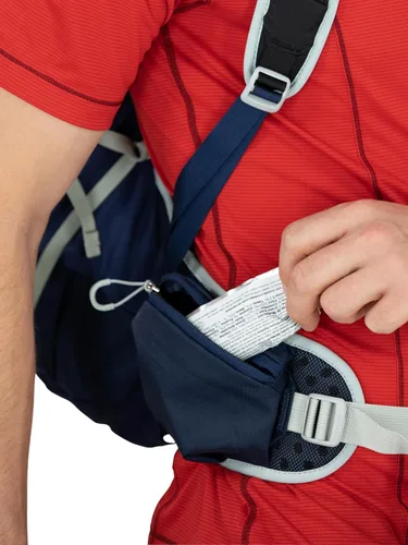 Miniatura 11 de Osprey Talon 22L Mochila de senderismo para hombre con cinturón de cadera, color azul cerámica, S/M