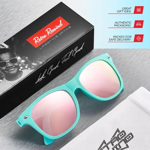 Miniatura 36 de Retro Rewind Lentes de sol para niños y niñas de 3 a 12 años, inastillables, UV400, lentes de sol para niños pequeños