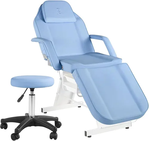 Silla Facial Mesa de Masaje 73 pulgadas 3 Secciones Cama de Masaje Multiusos Mesa de Tatuaje Profesional Equipo de Salón Spa para Spa Facial Spa de