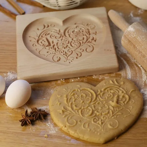 Miniatura 15 de Molde de Galletas de Madera, Molde de Horneado 3D, Herramienta de Decoración de Gravura para Artesanía, Adecuado para Halloween, Acción de Gracias