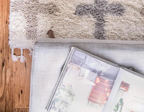Miniatura 5 de Unique Loom Hygge Shag Collection - Alfombra moderna de inspiración marroquí, diseño geométrico, felpa y acogedora