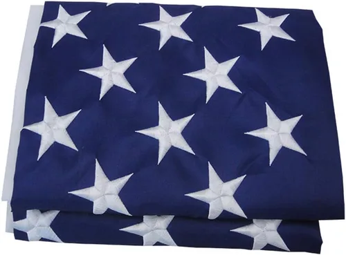 Miniatura 5 de Bandera de barco cosida de 50 estrellas, 16 x 24 pulgadas, bandera náutica de Estados Unidos con rayas cosidas, estrellas bordadas y ojales