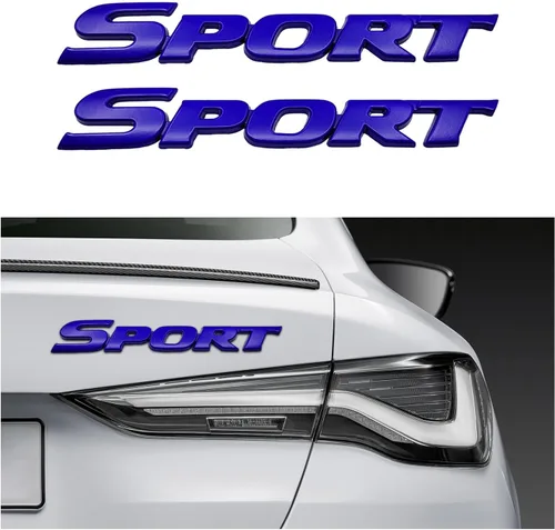 Miniatura 12 de Dickno 2 piezas, emblema de edición deportiva, calcomanía para coche, emblema de guardabarros de metal 3D, pegatina adhesiva personalizada con letra
