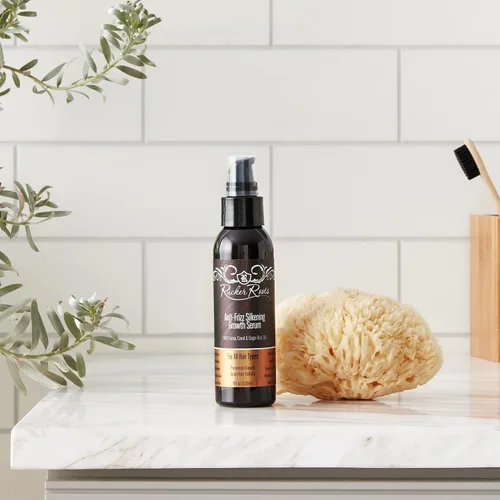 Miniatura 5 de Rucker Roots Suero de crecimiento sedoso antiencrespamiento Jengibre, nabo, aceites de raíz de zanahoria Promueve el crecimiento