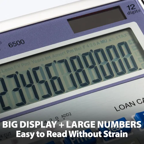Miniatura 3 de Victor Calculadora de préstamo de escritorio ejecutivo 6500, LCD de 12 dígitos